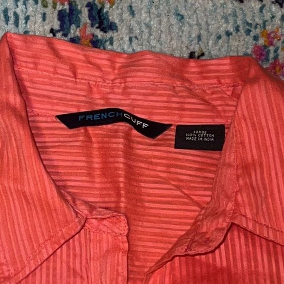 Peach button up top - Picture 4 of 8